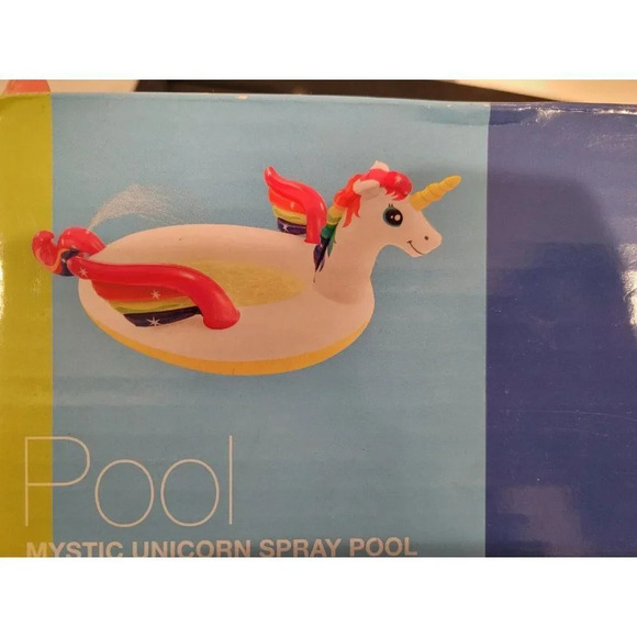 Intex Mystic Unicorn Inflatable Baby Spray Swimming Pool Family Fun - BRAND NEW - Picture 4 of 6
